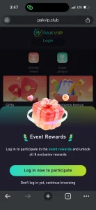PAK VIP Login